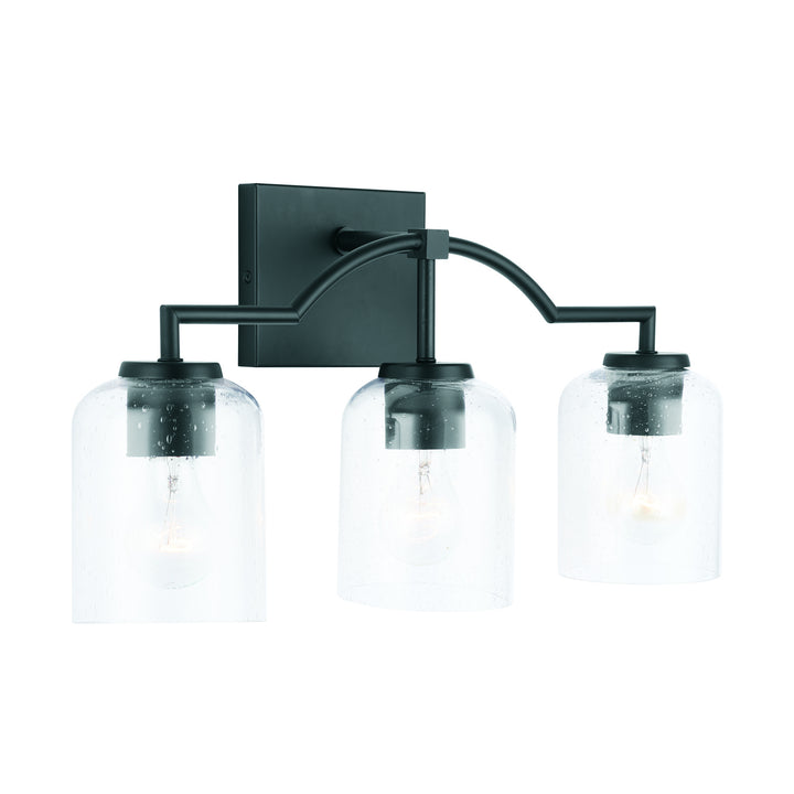 Capital Carter 139331MB-500 Bath Vanity Light 22 in. wide - Matte Black