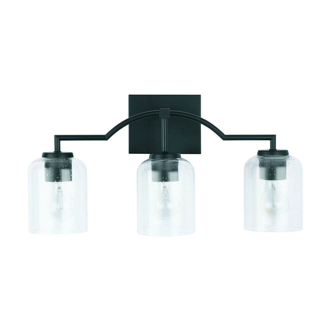 Capital Carter 139331MB-500 Bath Vanity Light 22 in. wide - Matte Black