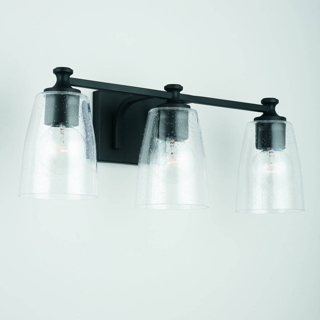 Capital Myles 140931MB-506 Bath Vanity Light 23 in. wide - Matte Black