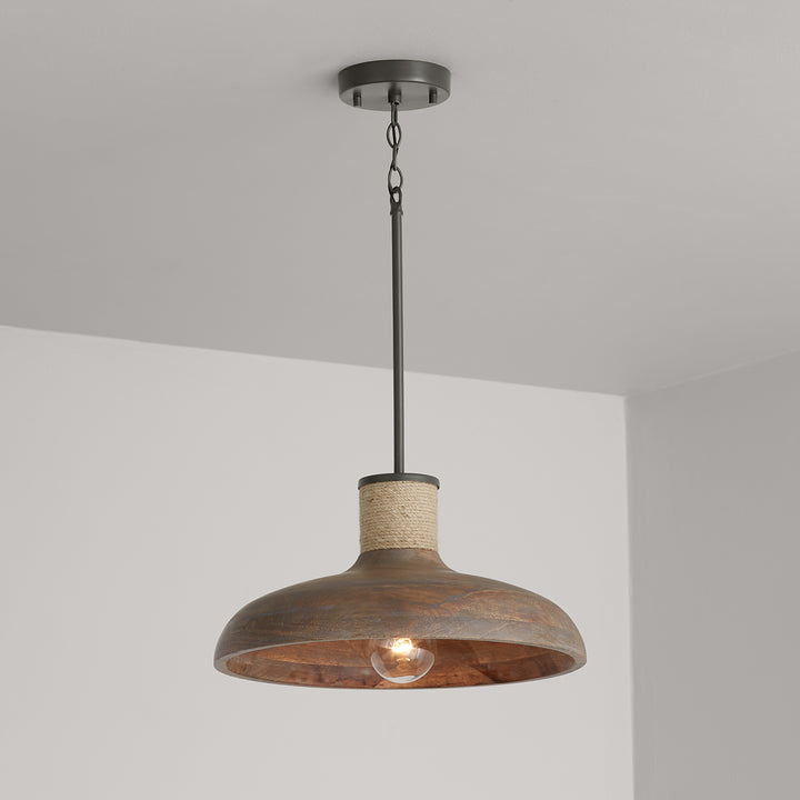 Capital Jacob 340312YG Pendant Light - Grey Wash and Grey Iron