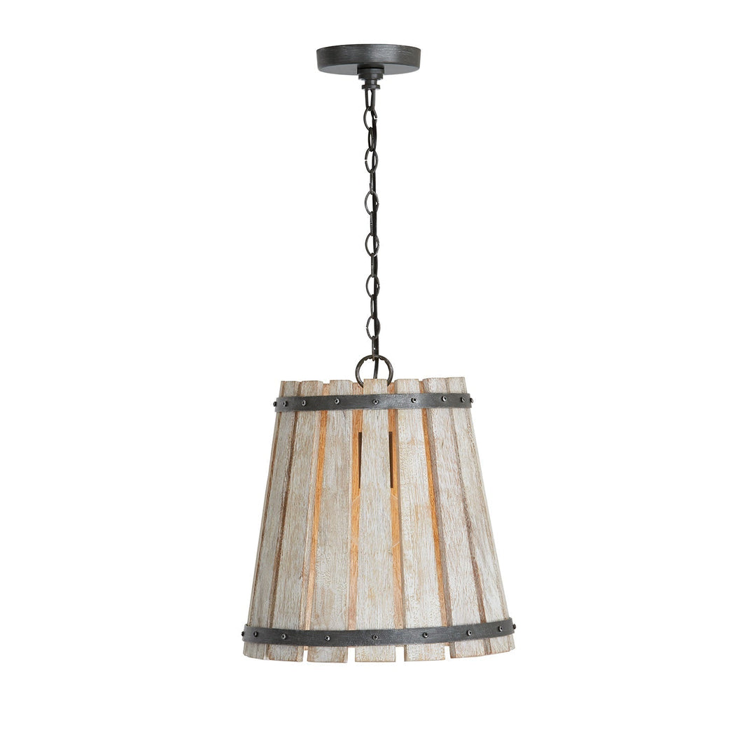 Capital Remi 340411WN Pendant Light - Brushed White Wash and Nordic Iron