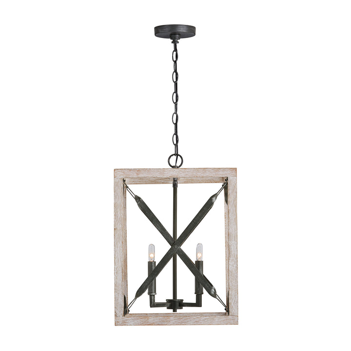 Capital Remi 340441WN Pendant Light - Brushed White Wash and Nordic Iron