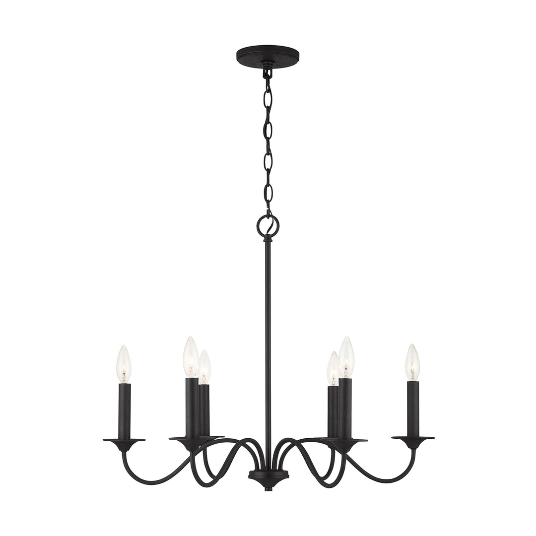 Capital Vincent 437261BI Chandelier Light - Black Iron