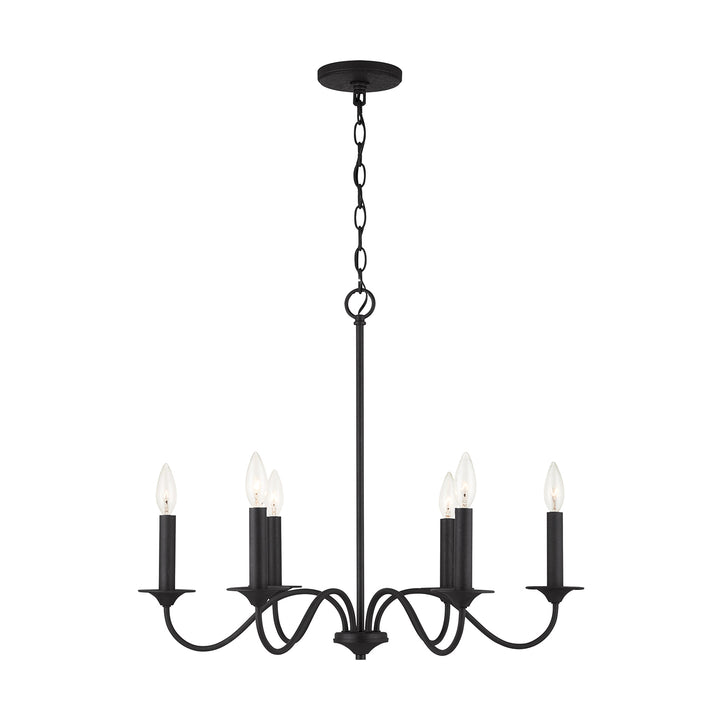 Capital Vincent 437261BI Chandelier Light - Black Iron