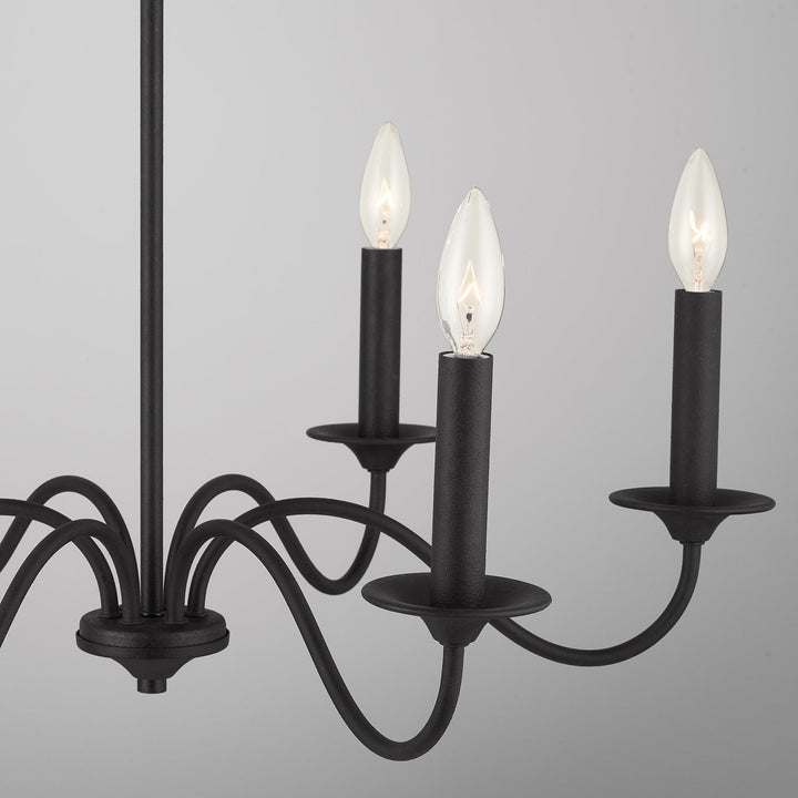 Capital Vincent 437261BI Chandelier Light - Black Iron