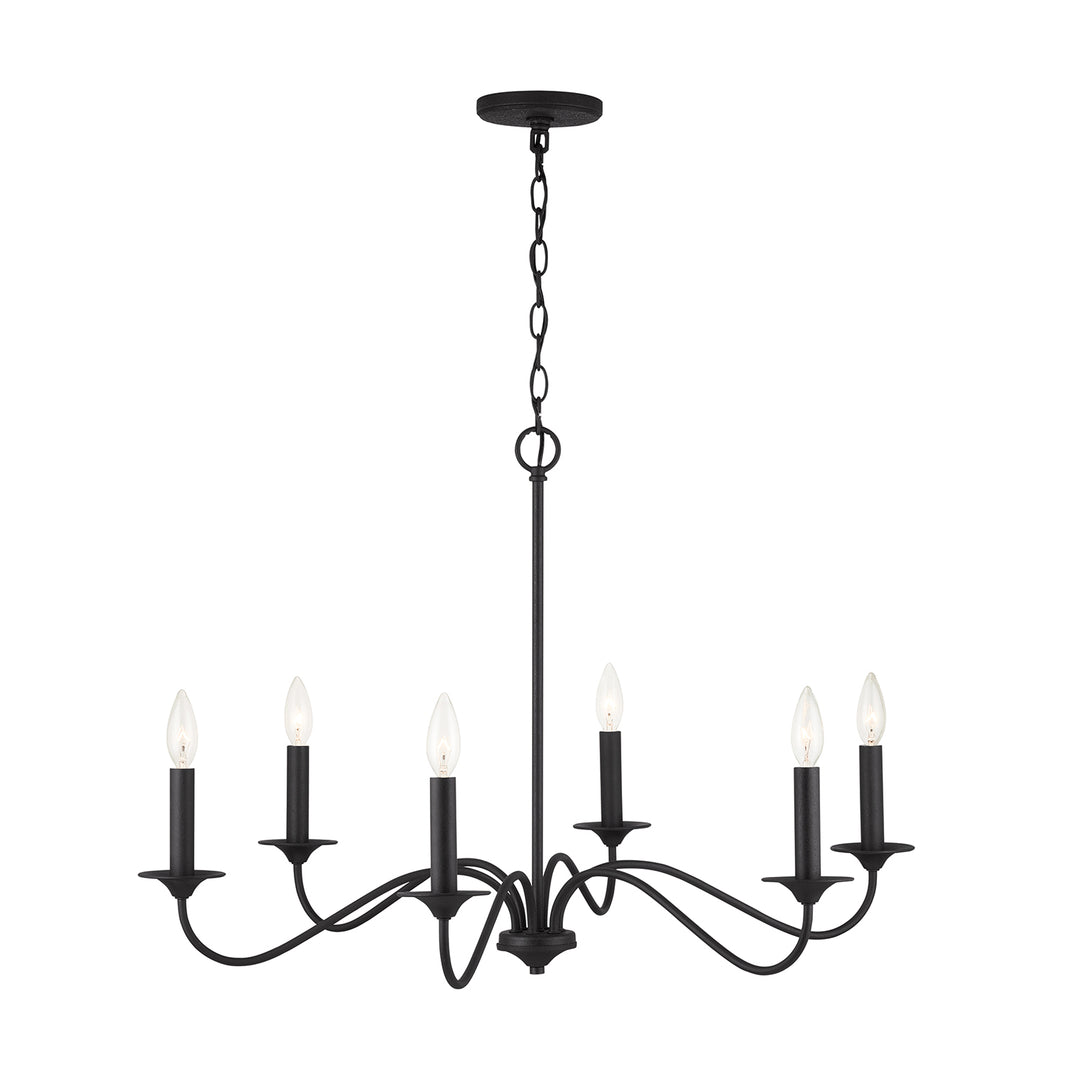 Capital Vincent 437262BI Chandelier Light - Black Iron