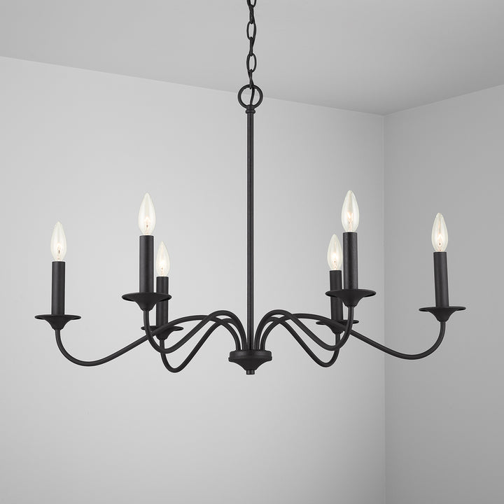 Capital Vincent 437262BI Chandelier Light - Black Iron