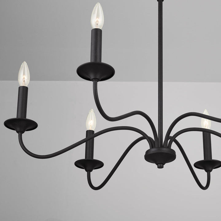 Capital Vincent 437262BI Chandelier Light - Black Iron