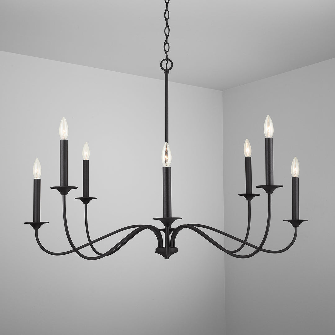 Capital Vincent 437281BI Chandelier Light - Black Iron