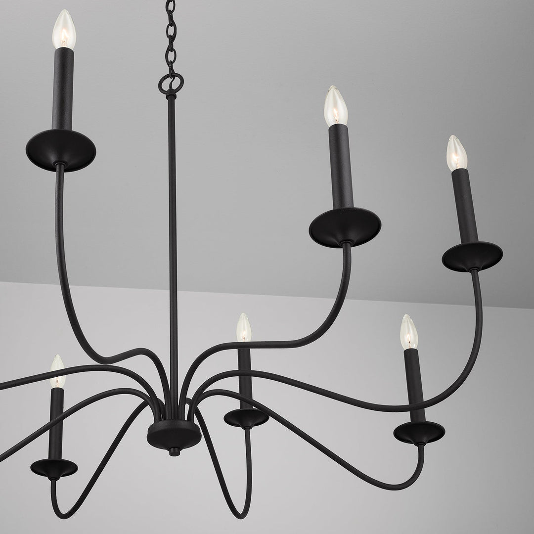 Capital Vincent 437281BI Chandelier Light - Black Iron