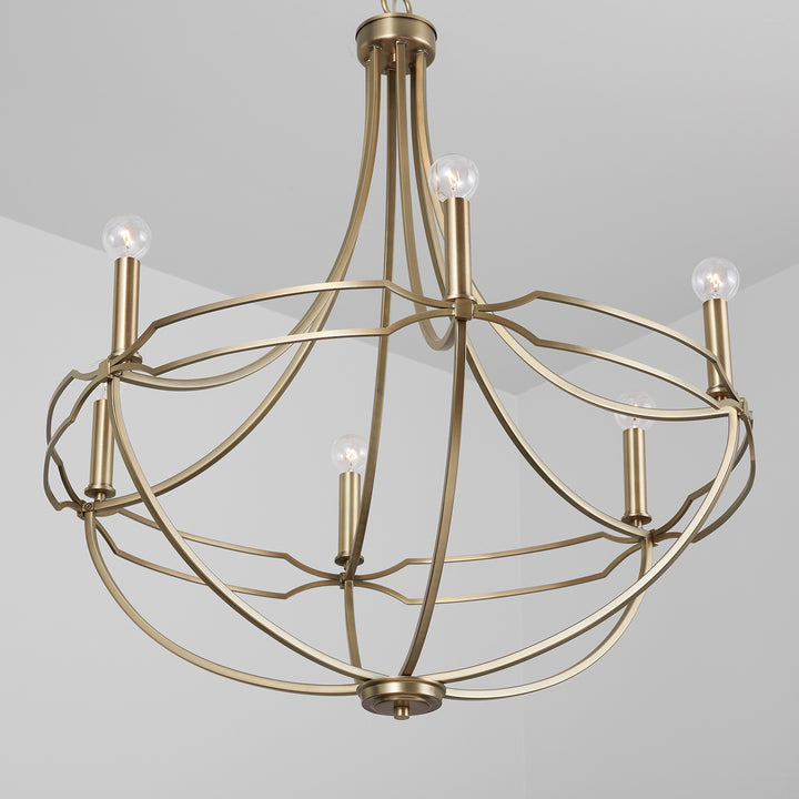 Capital Jordyn 438961AD Chandelier Light - Aged Brass