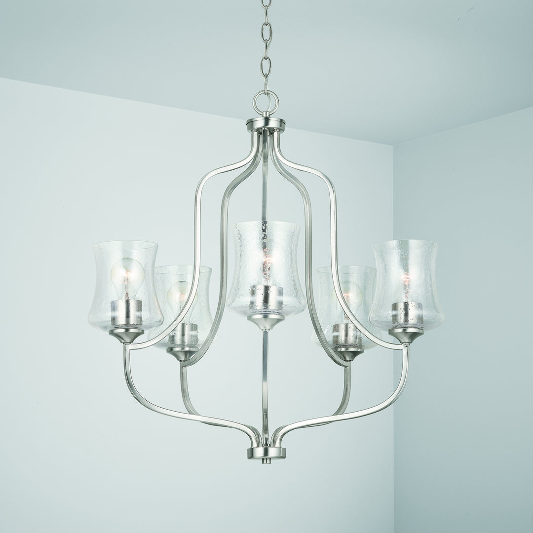 Capital Reeves 439251BN-499 Chandelier Light - Brushed Nickel