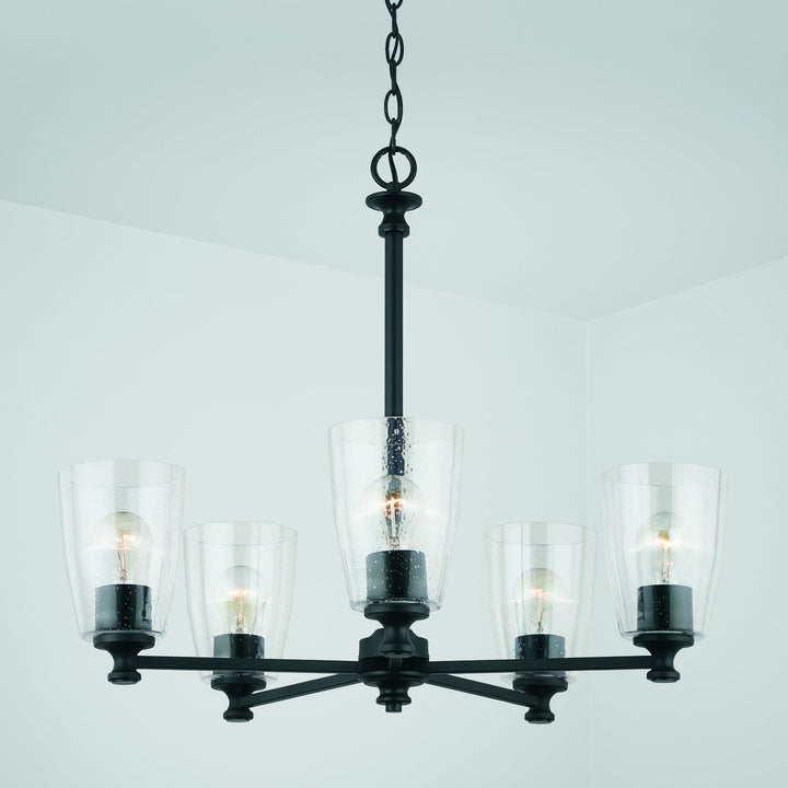 Capital Myles 440951MB-506 Chandelier Light - Matte Black