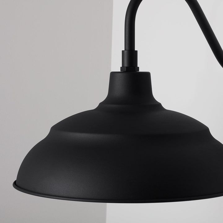Capital Lighting 936312BK  Rlm Utility Light Black