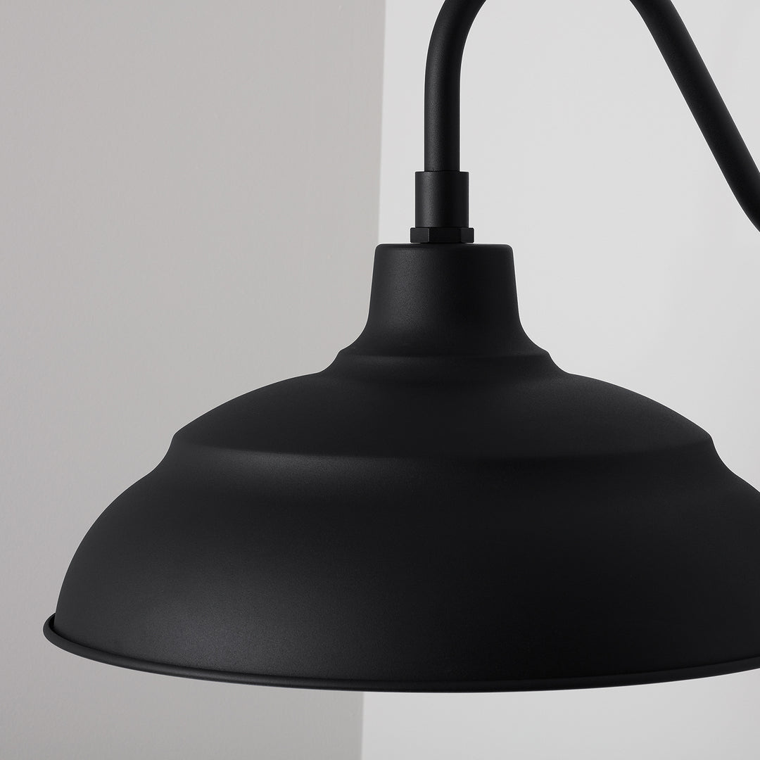 Capital Lighting 936312BK  Rlm Utility Light Black