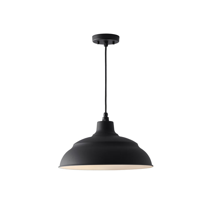 Capital Lighting 936312BK  Rlm Utility Light Black