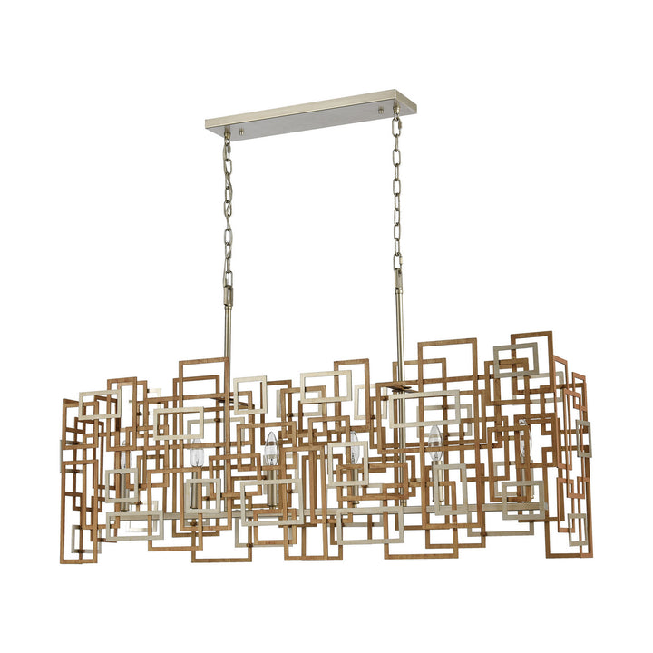 Elk Gridlock 12306/6 Pendant Light - Matte Gold