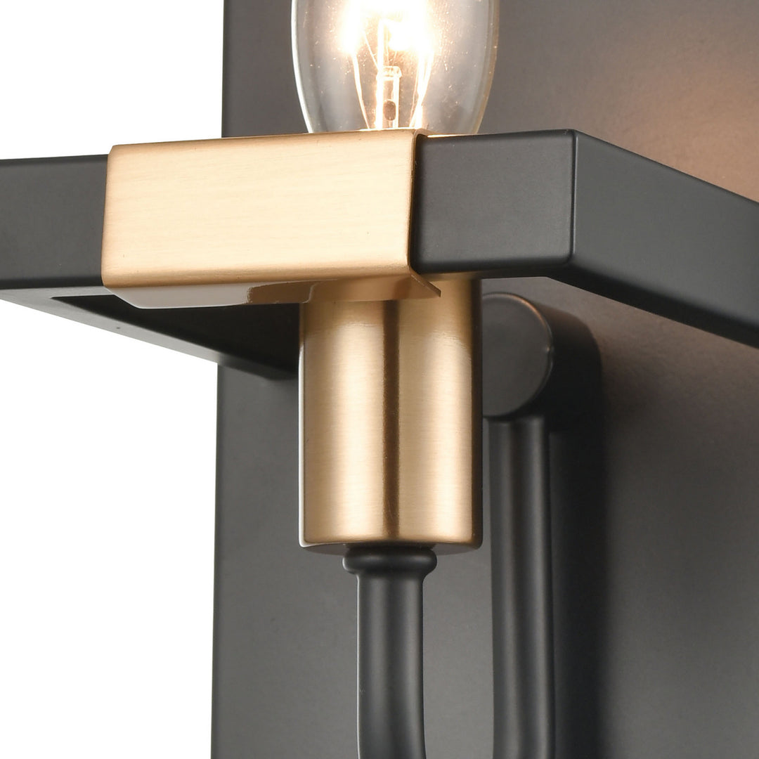 Elk Heathrow 15451/1 Wall Sconce Light - Matte Black