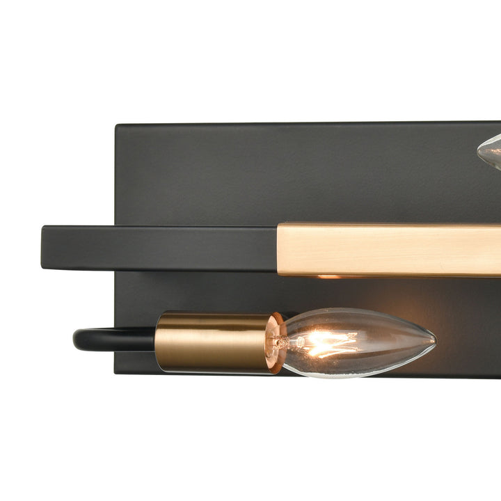 Elk Heathrow 15452/2 Bath Vanity Light 15 in. wide - Matte Black