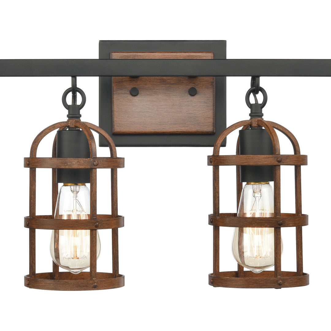 Elk Millville 15485/4 Bath Vanity Light 30 in. wide - Matte Black