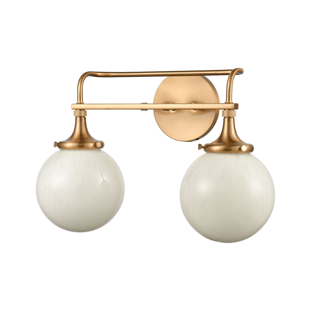 Elk Beverly Hills 30142/2 Bath Vanity Light 17 in. wide - Satin Brass