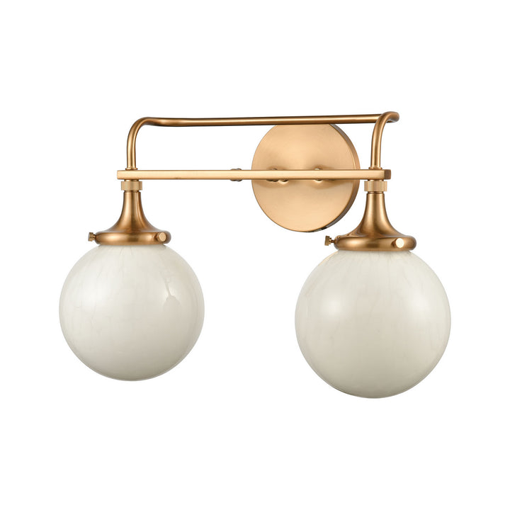 Elk Beverly Hills 30142/2 Bath Vanity Light 17 in. wide - Satin Brass