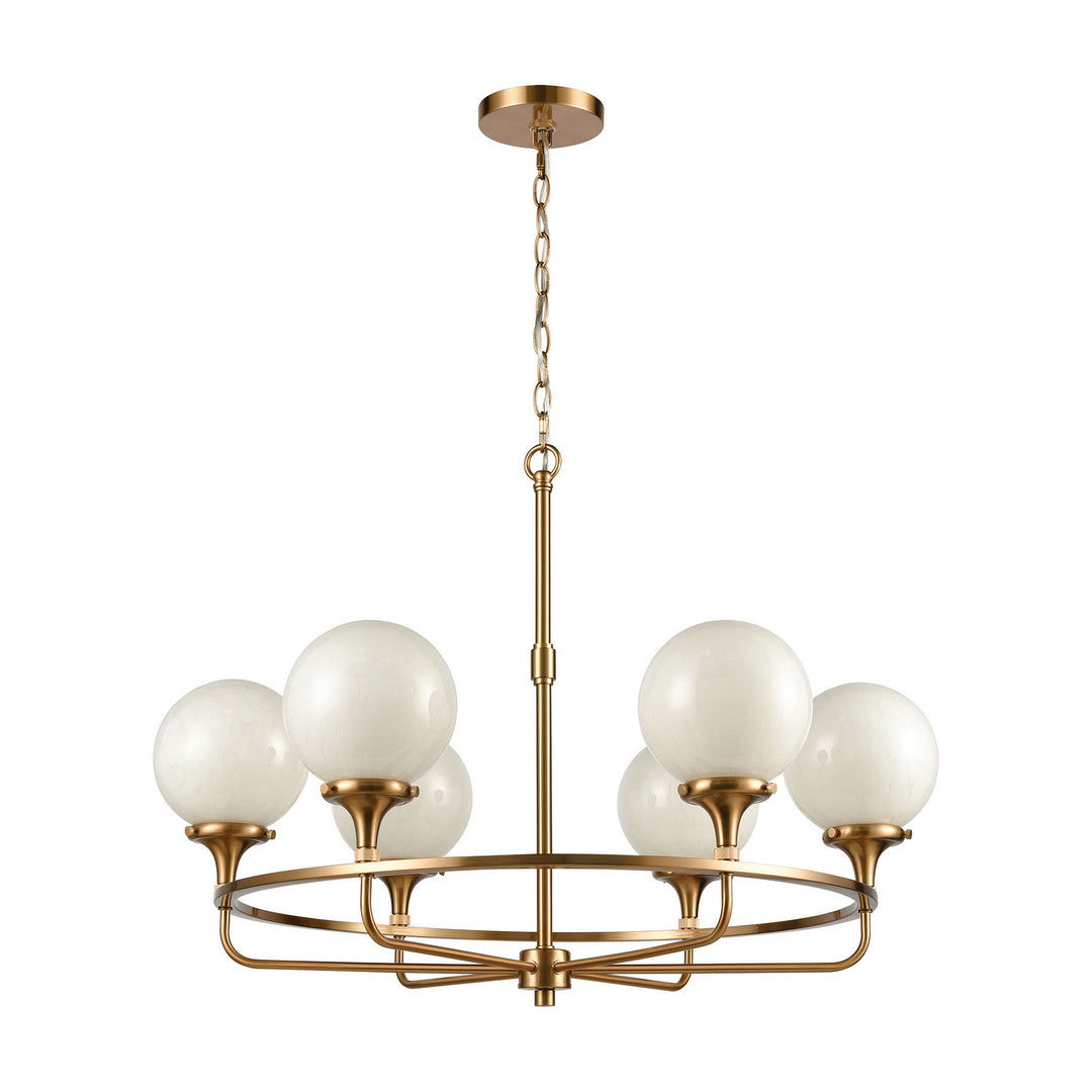Elk Beverly Hills 30146/6 Chandelier Light - Satin Brass
