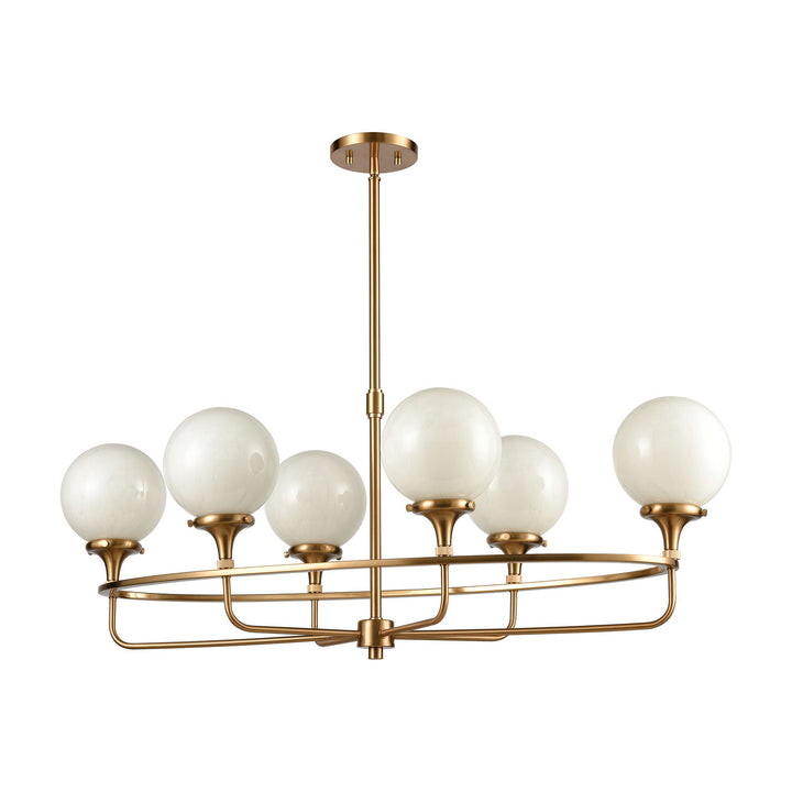 Elk Beverly Hills 30147/6 Pendant Light - Satin Brass