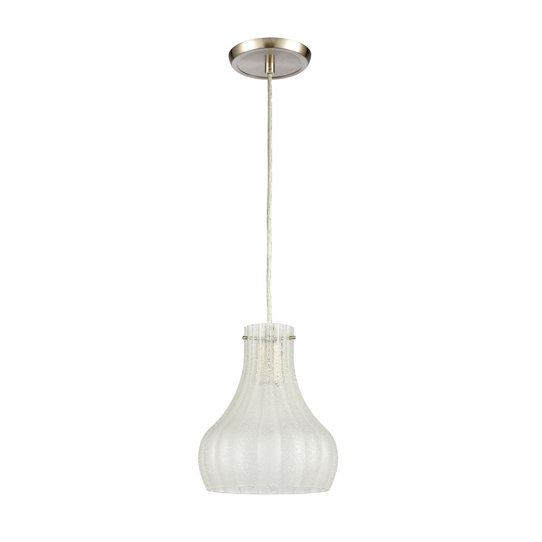 Elk Coastal Scallop 30160/1 Pendant Light - Satin Nickel