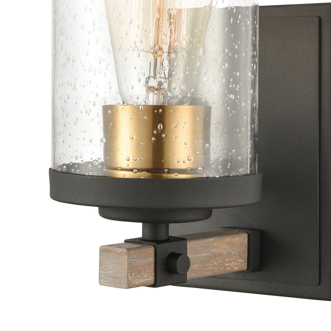 Elk Geringer 47281/1 Wall Sconce Light - Charcoal