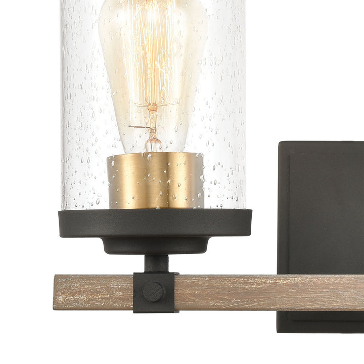 Elk Geringer 47282/2 Bath Vanity Light 16 in. wide - Charcoal