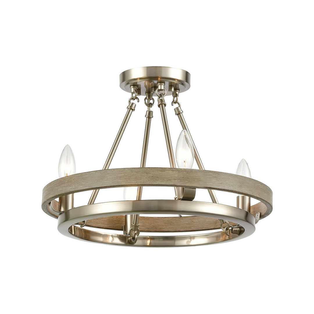 Elk Ramsey 75064/4 Chandelier Light - Satin Nickel