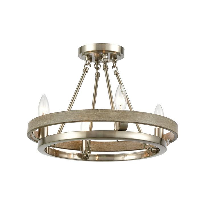 Elk Ramsey 75064/4 Chandelier Light - Satin Nickel