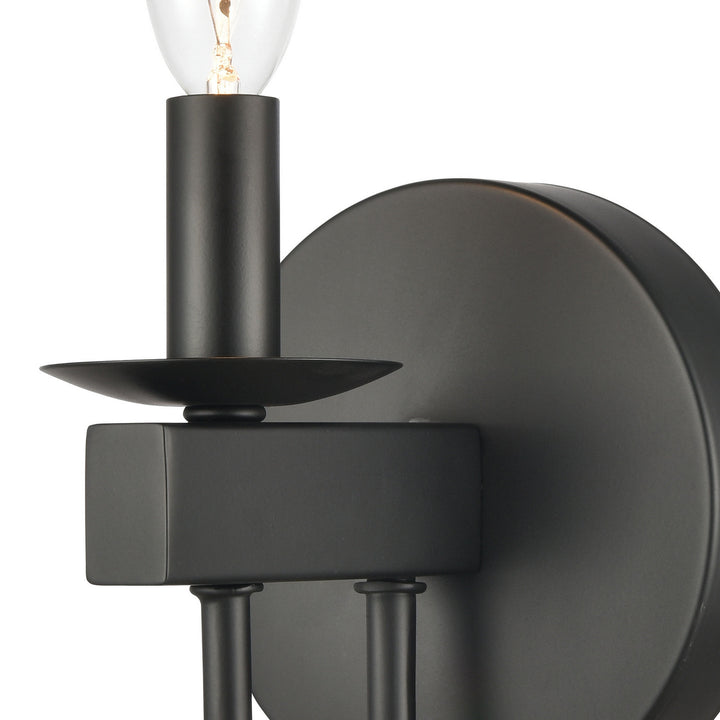 Elk Williamson 75073/1 Wall Sconce Light - Black