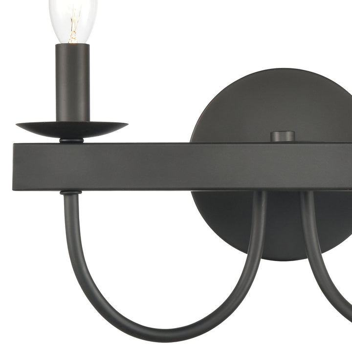 Elk Williamson 75074/2 Wall Sconce Light - Black
