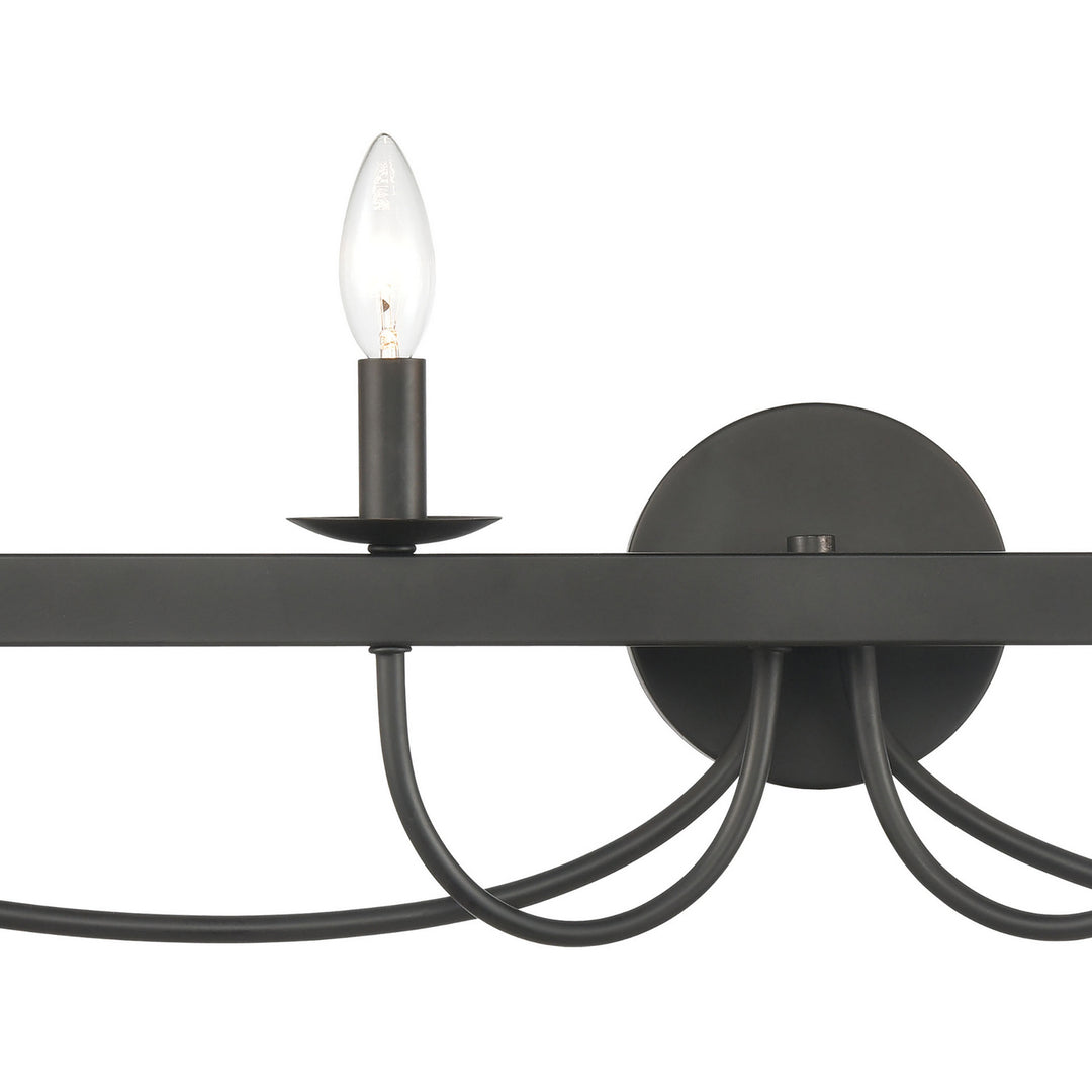 Elk Williamson 75076/4 Bath Vanity Light 35 in. wide - Black
