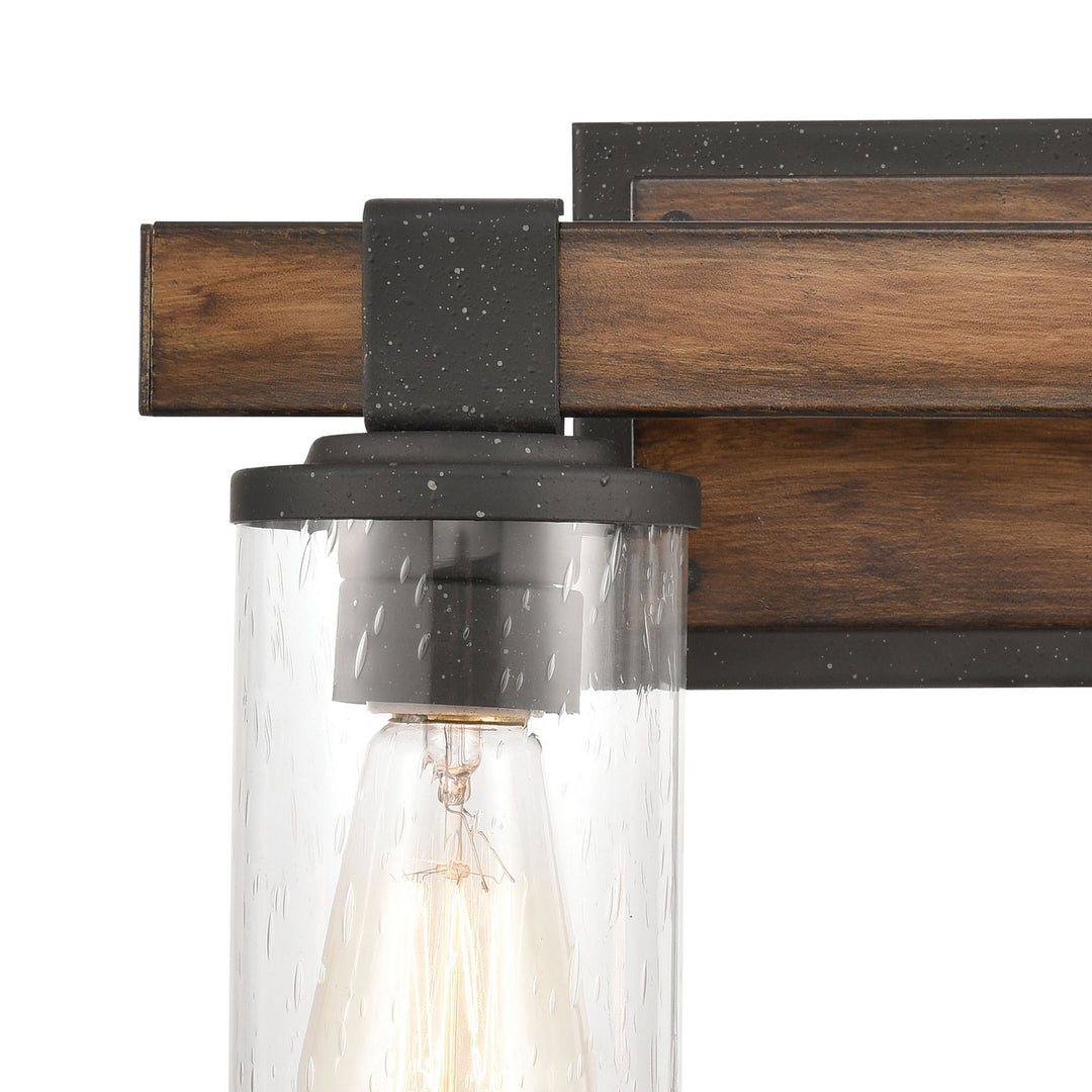 Elk Annenberg 89131/2 Bath Vanity Light 15 in. wide - Distressed Black