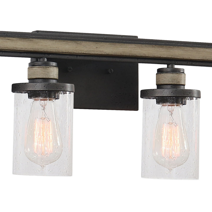 Elk Beaufort 89155/4 Bath Vanity Light 30 in. wide - Anvil Iron