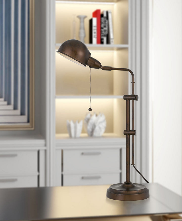 Cal Lighting BO-2441DK-RU Pharmacy One Light Desk Lamp Lamp Bronze / Dark