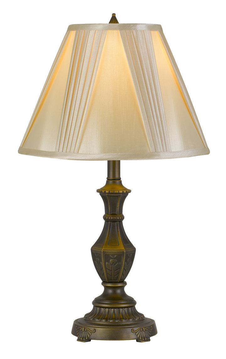 Cal Lighting BO-2951TB Cory One Light Table Lamp Lamp Brass - Antique