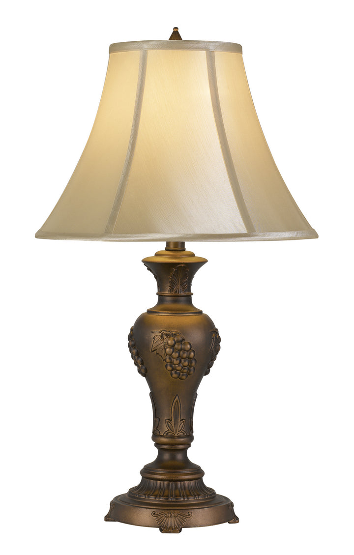 Cal Lighting BO-2952TB Cavan One Light Table Lamp Lamp Brass - Antique