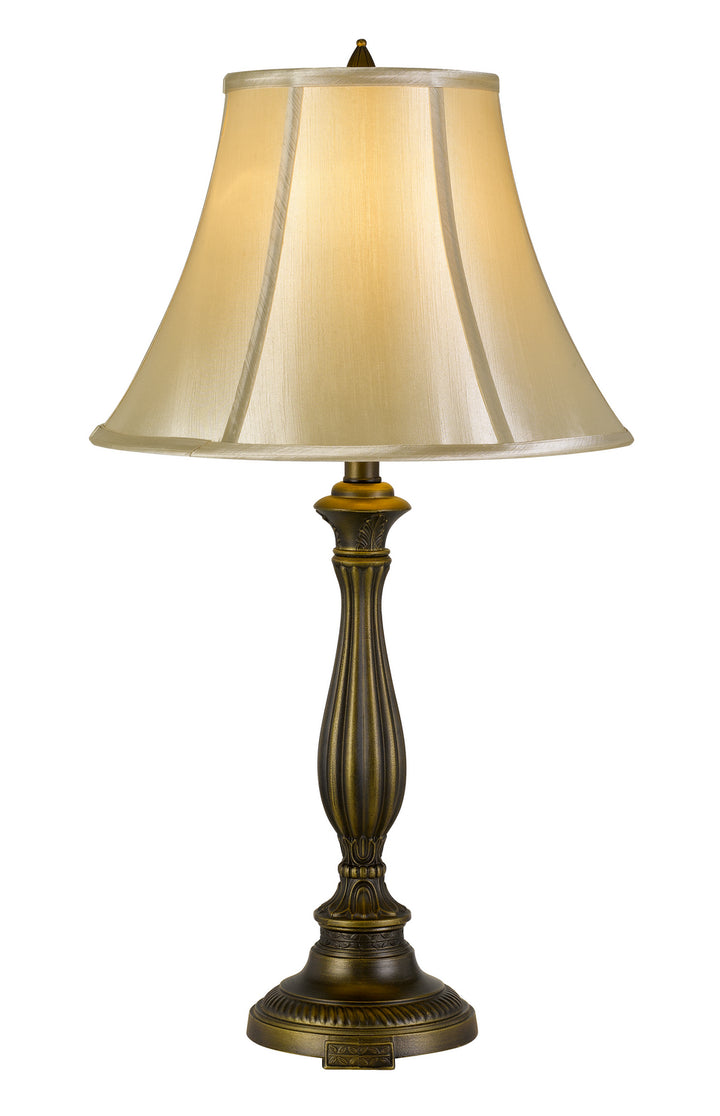 Cal Lighting BO-2953TB Meath One Light Table Lamp Lamp Brass - Antique