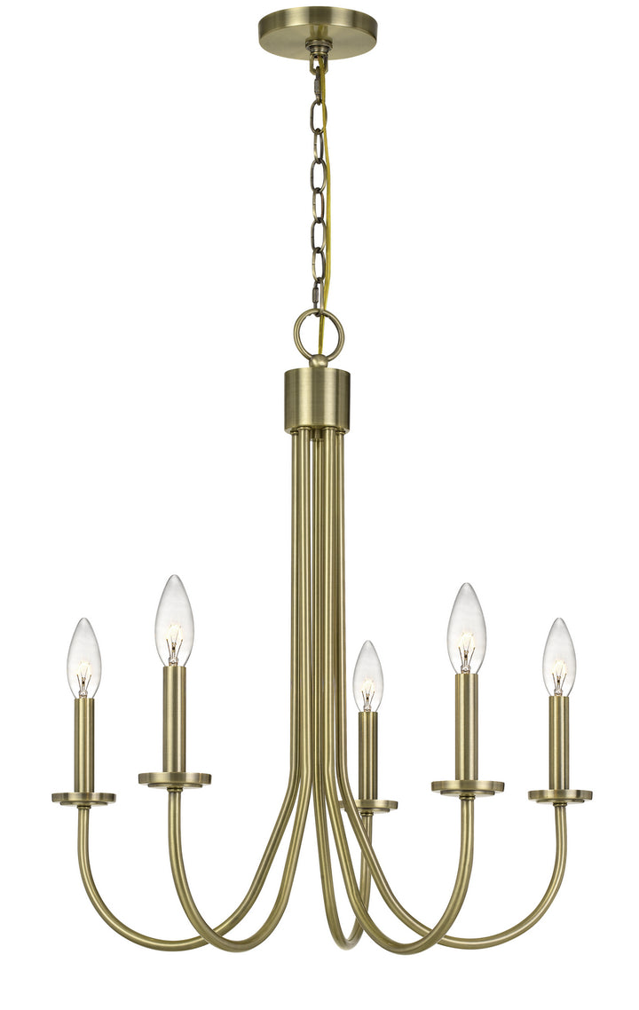 Cal Spiez FX-3736-5 Chandelier Light - Antique Brass