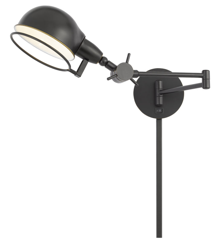 Cal Lighting WL-2924-DB Linthal One Light Swing Arm Wall Lamp Lamp Bronze / Dark