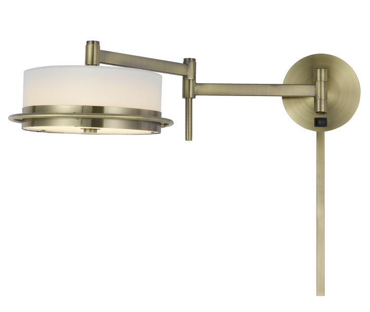 Cal Lighting WL-2929-AB Sarnen Led Swing Arm Wall Lamp Lamp Brass - Antique