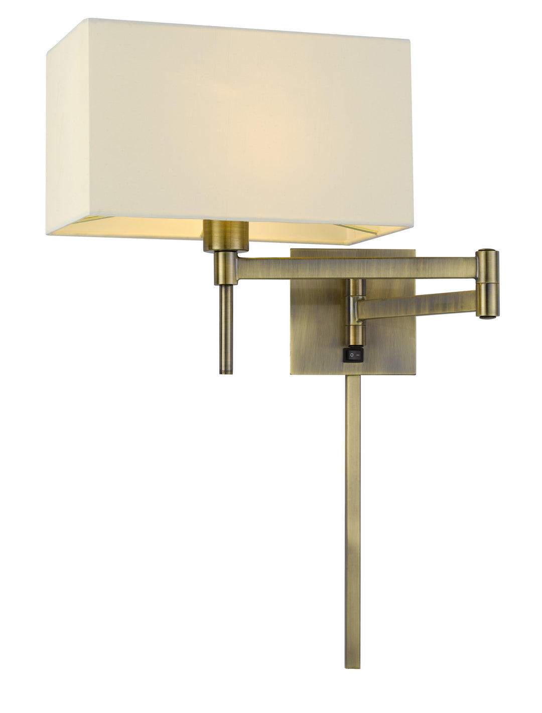 Cal Lighting WL-2930-AB Robson One Light Swing Arm Wall Lamp Lamp Brass - Antique