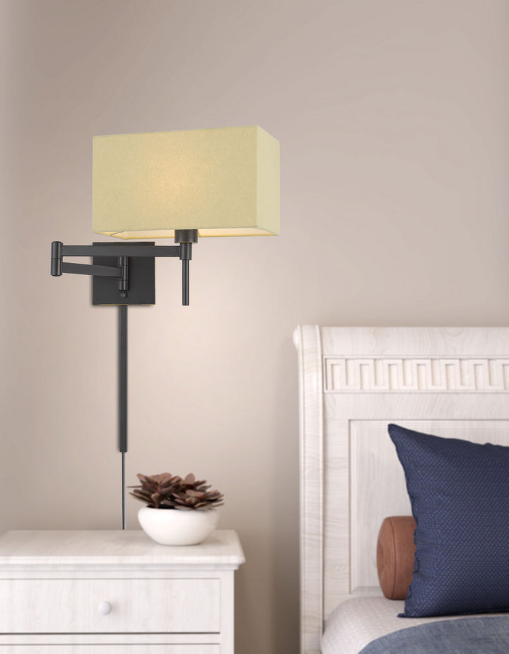 Cal Lighting WL-2930-DB Robson One Light Swing Arm Wall Lamp Lamp Bronze / Dark