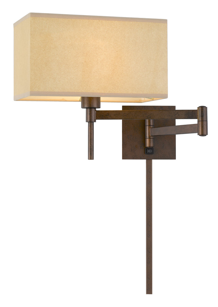 Cal Lighting WL-2930-RU Robson One Light Swing Arm Wall Lamp Lamp Bronze / Dark