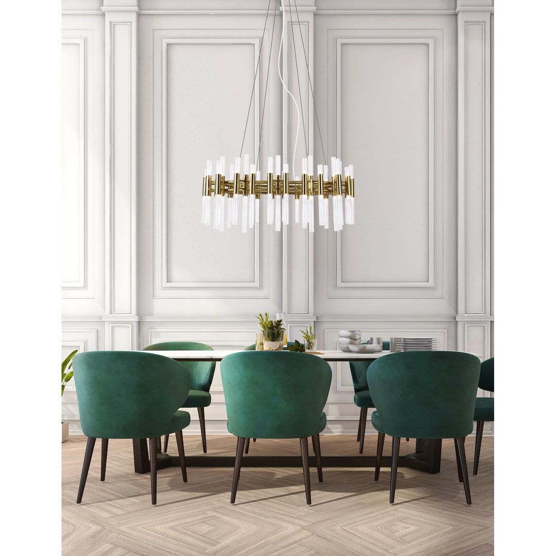CWI Orgue 1120p39-72-602 Chandelier Light - Satin Gold
