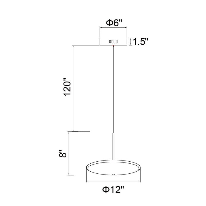 CWI Ovni 1204p12-1-625-a Pendant Light - Brass